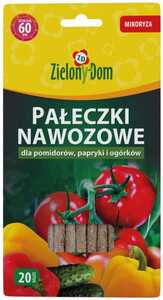 ZIELONY DOM Pałeczki nawozowe dla pomidorów, papryki i ogórków