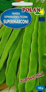 POLAN Fasola szparagowa tyczna zielona Supermarconi 15g