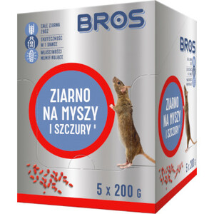 BROS Trutka Ziarno na myszy i szczury 1 kg (5x200g)