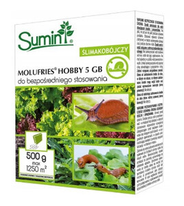 SUMIN Molufries 5 GB na ślimaki w ogrodzie 500 g