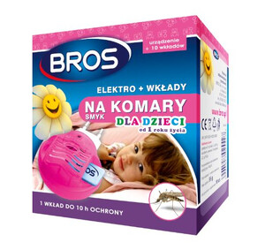 BROS Elektro + 10 wkładów na komary dla dzieci
