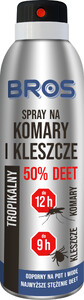 BROS Spray na komary i kleszcze 50% DEET 180 ml