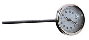 Termometr doglebowy metalowy 20cm