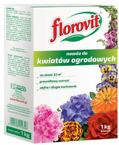 INCO Florovit 1kg do kwiatów ogrodowych - Sklep Internetowy Hortico