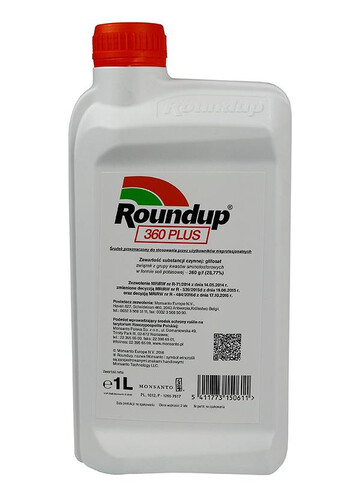 Mosanto Roundup 360 Plus 1 L środek chwastobójczy