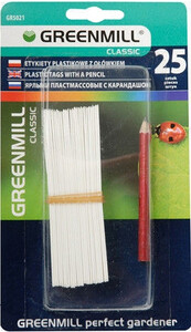 Etykiety plastikowe z ołówkiem 25szt GR5021