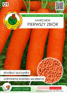 PNOS Marchew Pierwszy Zbiór nasiona otoczkowane 300 szt.