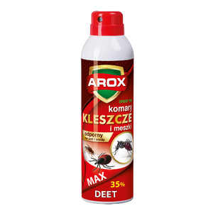 AROX Spray na komary, kleszcze i meszki DEET max 250 ml