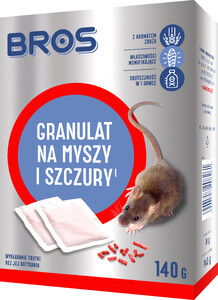 BROS Granulat na myszy i szczury 140 g