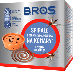 BROS Spirale z dekoracyjną osłonką na komary 6 szt.