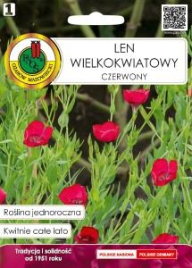 PNOS Len wielkokwiatowy czerwony 0,5 g