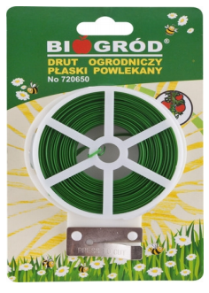 BIOWIN Drut ogrodniczy płaski powlekany PCV 50m/2mm