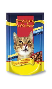 PUPIL FOODS Karma mokra dla kotów - drób, saszetka 0,1kg