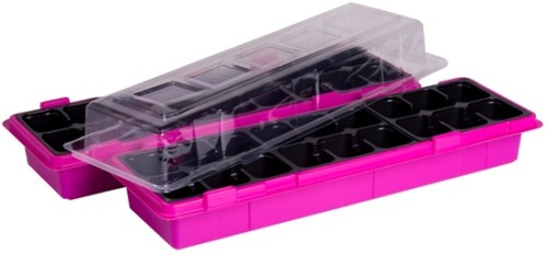 VEFI Miniszklarenka WIN DUO różowa 47x16cm 2 sztuki