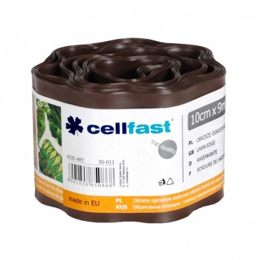 CELLFAST Obrzeże ogrodowe brązowe 10cmx9m