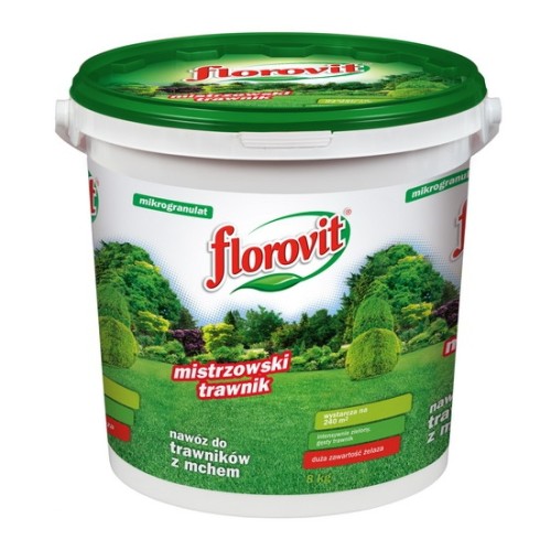 Florovit do trawy z żelazem Antymech wiadro 8kg