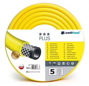 CELLFAST Wąż Plus żółty 1 50m