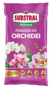 SUBSTRAL Podłoże Ziemia do Storczyków Orchidei Osmocote 3 l