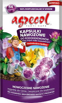 AGRECOL Ferticaps kapsułki nawozowe do rododendronów oraz innych roślin kwasolubnych 14 szt. 