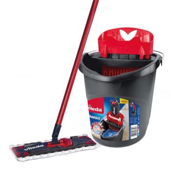 VILEDA Mop Zestaw Ultramax BOX - mop płaski + wiadro 