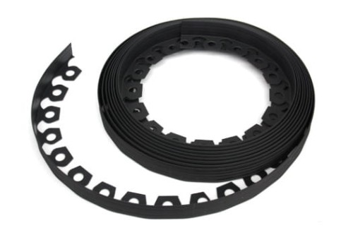 GARDENER Obrzeże trawnikowe 10m + kotwy Czarny 4 cm