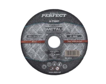 STALCO Tarcza metal płaska 125x1,0 mm Perfect s-71657