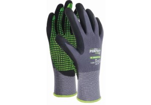 STALCO Rękawice Nylonowe S-Nitrile Flex PVC Dots 10" S-76321