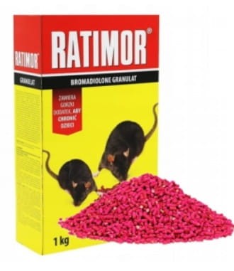 Ratimor Bromadiolon granulat karton 1kg