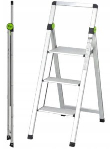STALCO Drabina składana mini slim 3-stopniowa z uchwytem S020140503