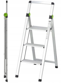 STALCO Drabina składana mini slim 3-stopniowa z uchwytem S020140503