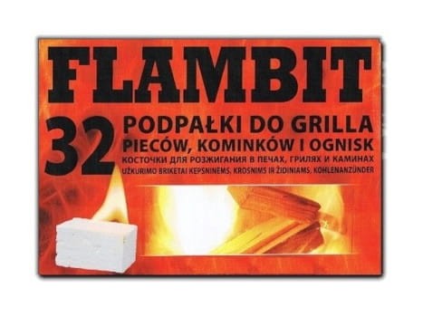 FLAMBIT Podpałka do grilla kostka biała 32szt