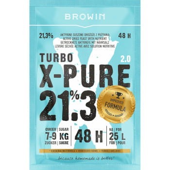 BROWIN Drożdże gorzelnicze Turbo Grom 48h, 150g, 403190 czarne