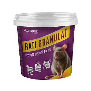 AGROPAK Granulat gryzoniobójczy na myszy i szczury Rati 1kg