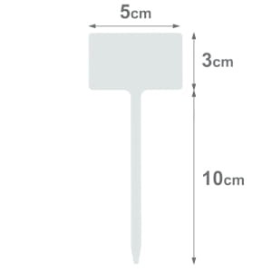 AMMA Tabliczka do opisywania roślin 5 x 3 cm z nóżką 10 cm