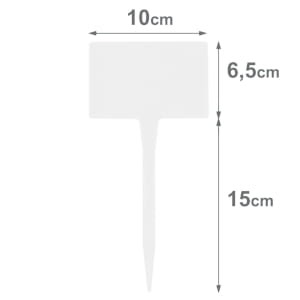 AMMA Tabliczka do opisywania roślin 10 x 6,5 cm z nóżką 15 cm