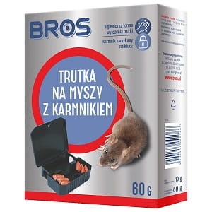 BROS Trutka na myszy z karmnikiem 60g