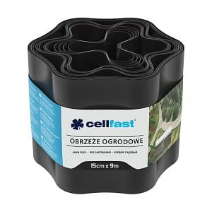 CELLFAST Obrzeże ogrodowe czarne 15cmx9m