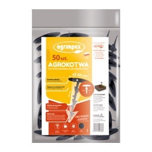 AGRIMPEX Agrokotwa do mocowania agrowłókniny czarna 50szt