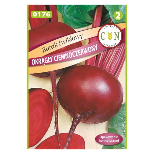 CENTRALA NASIENNA Burak ćwikłowy ciemnoczerwony okrągły 10G