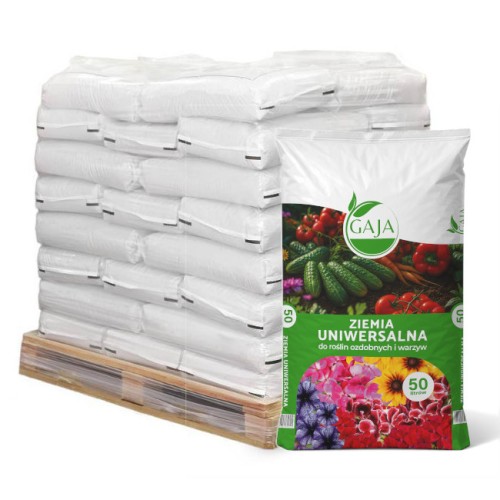 Ziemia uniwersalna do roślin i warzyw Gaja 50L paleta 51szt.