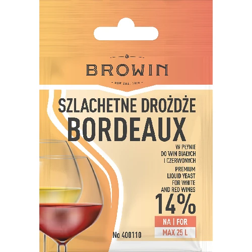 Browin drożdże winiarskie płynne Bordeaux 400110