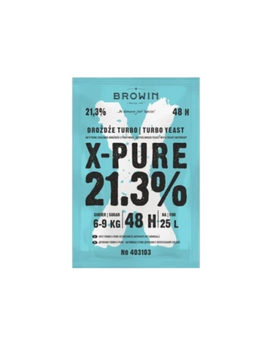 Browin drożdże X-Pure Turbo 48h do 25 L nastawu