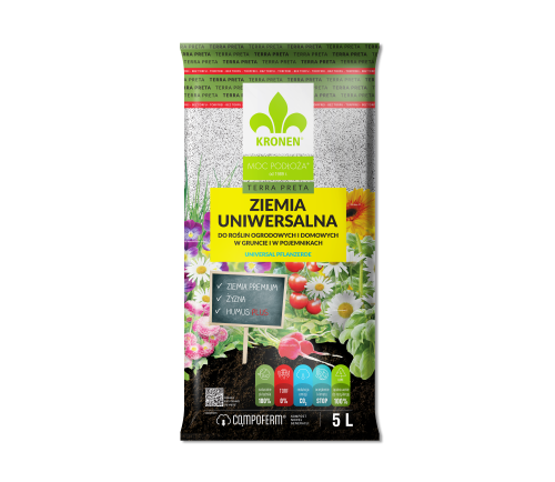 Kronen ziemia uniwersalna bez torfu TERRA PRETA 5 l