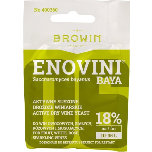 Browin drożdże winiarskie Enovini Baya 7g