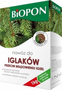 Biopon Nawóz do iglaków przeciw brązowieniu igieł 1 kg