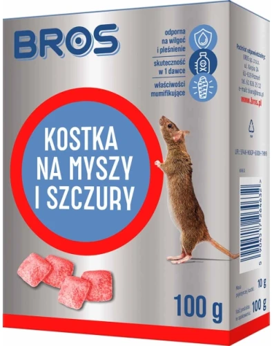 Bros Kostka na myszy i szczury 100 g