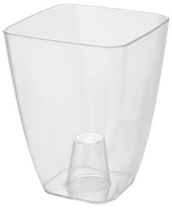 Osłonka do storczyków kwadratowa 13 cm bezbarwna