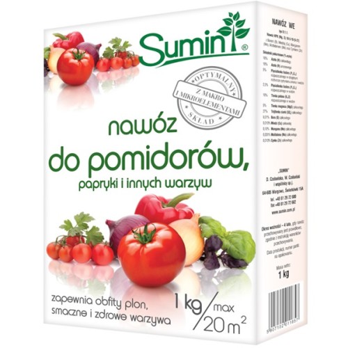 Sumin Nawóz do pomidorów papryki i innych warzyw 1 kg