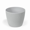 Lamela Osłonka na doniczkę Magnolia Jumper 26 cm szara