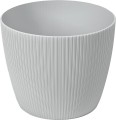 Lamela Osłonka na doniczkę Magnolia Jumper 26 cm szara